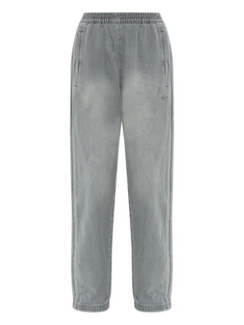 side-stripe cotton trousers by ADIDAS