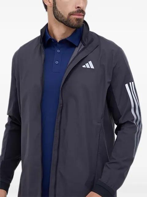 side-stripe zip-up windbreaker by ADIDAS