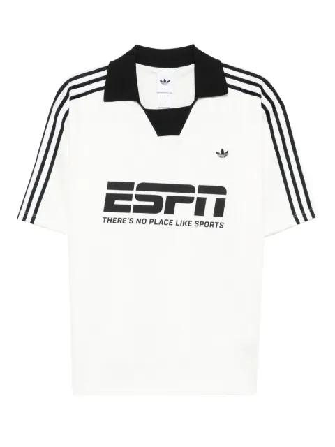 stripe collared T-shirt by ADIDAS