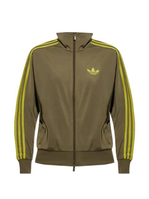 stripe-detail logo jacket by ADIDAS