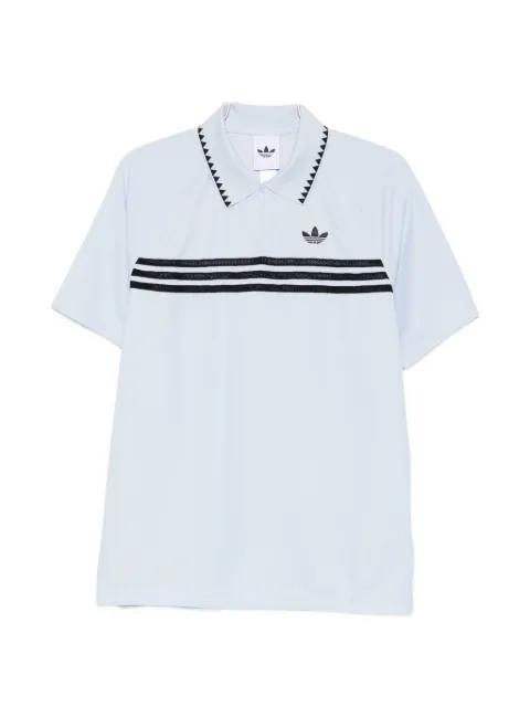 stripe-detail polo shirt by ADIDAS
