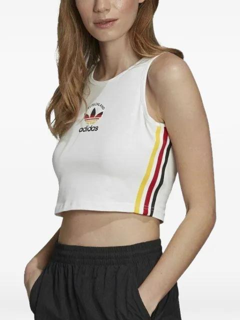 stripe-detail tank top by ADIDAS