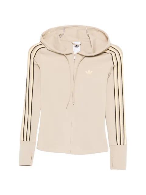 striped hoodied hoodie by ADIDAS