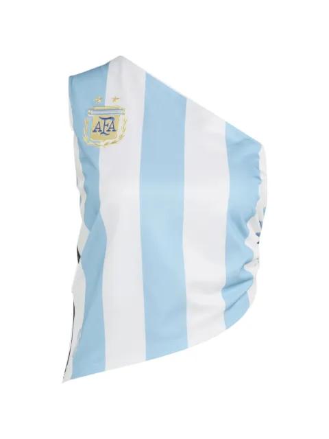 striped one-shoulder top by ADIDAS