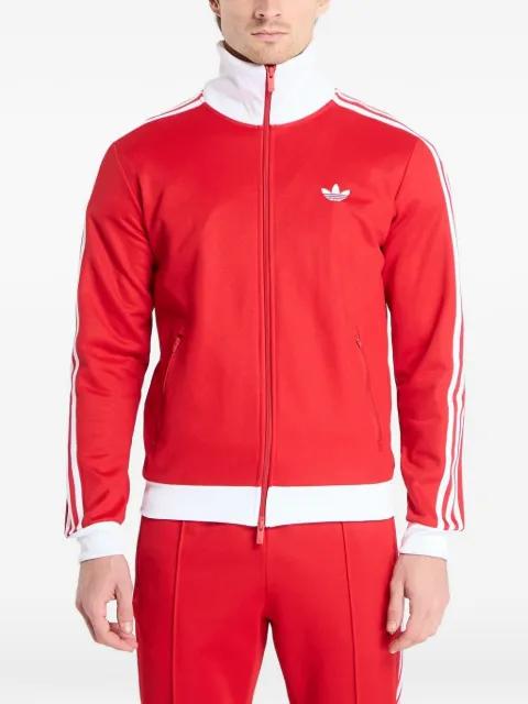 striped zip-up sweatshirt by ADIDAS