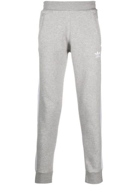 tapered cotton track pants by ADIDAS