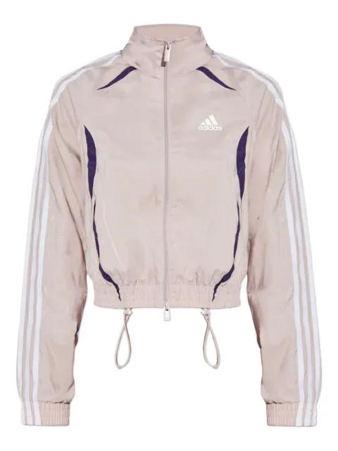 three-stripe cropped track jacket by ADIDAS