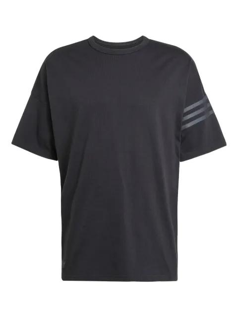 three-stripe logo cotton T-shirt by ADIDAS