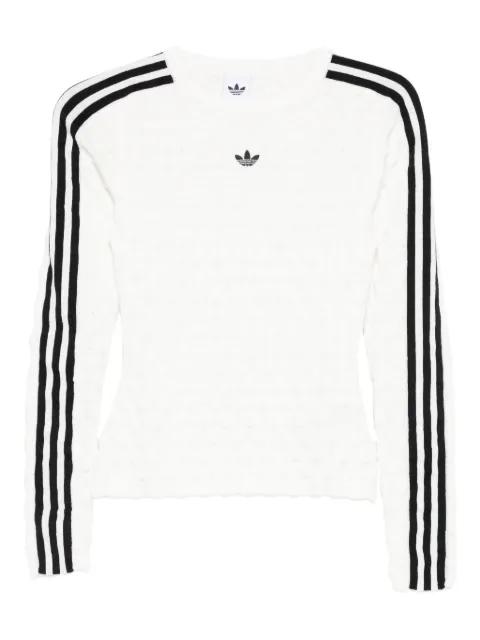 three-stripe logo-detail sweater by ADIDAS
