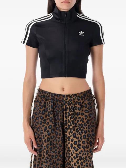 three-stripe zip-up sweatshirt by ADIDAS
