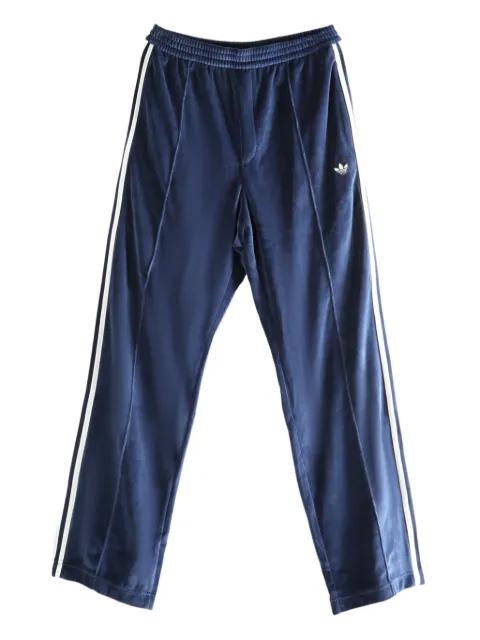 velvet-texture track pants by ADIDAS