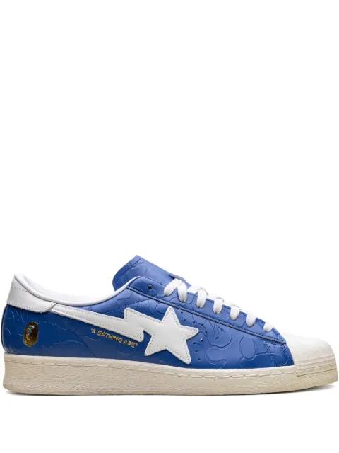 x A Bathing Ape Superstar Vintage "Blue White" sneakers by ADIDAS