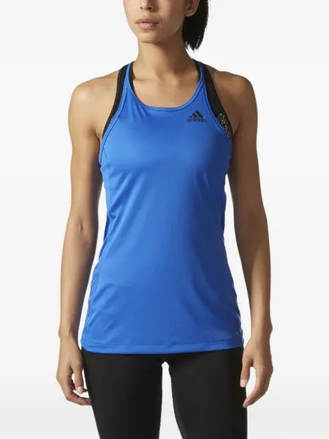 x BVD Sports Step Up Training "Blue" tank top by ADIDAS