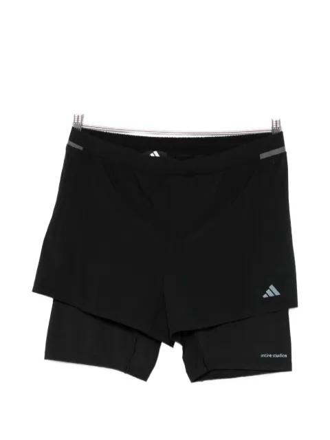 x Entire Studios layered logo-print shorts by ADIDAS