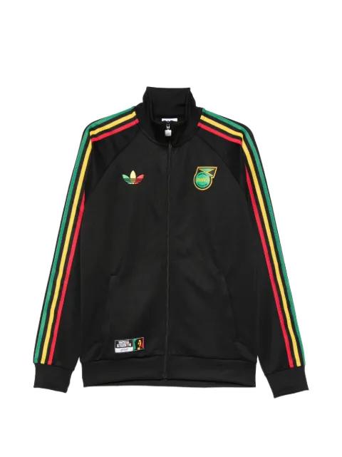 x Jamaica x Bob Marley Originals striped zipped jacket by ADIDAS