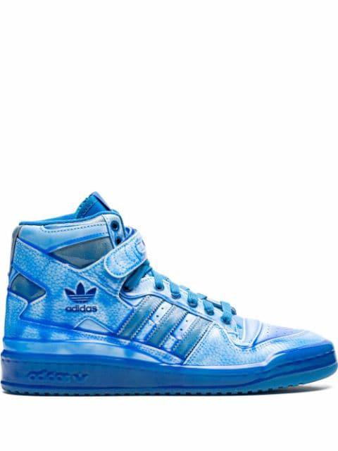 x Jeremy Scott Forum high-top "Dipped Blue" sneakers by ADIDAS