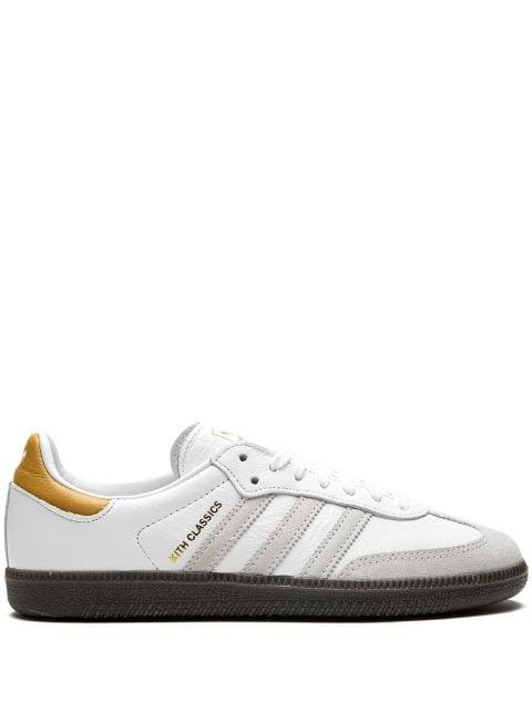 x Kith Samba “White/Grey/Gold” sneakers by ADIDAS