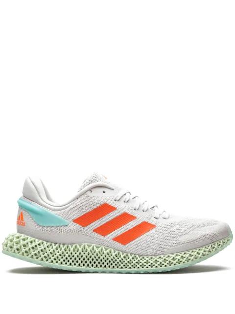x Parley 4D Run 1.0 “Dash Grey/Signal Coral” sneakers by ADIDAS
