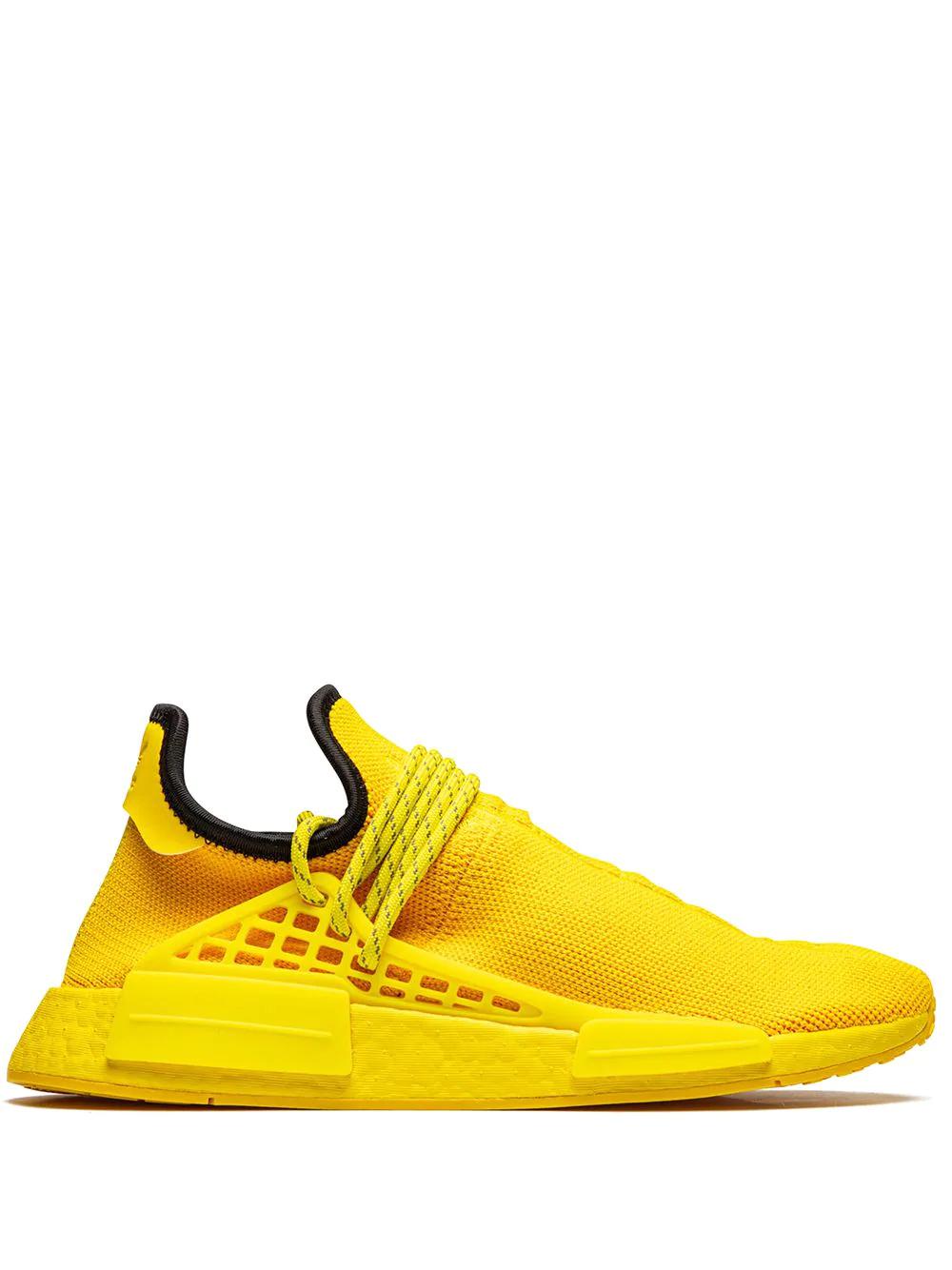 x Pharrell Hu NMD "Bold Gold/Yellow" sneakers by ADIDAS