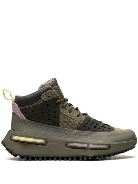 x Pharrell Hu NMD S1 RYAT "Focus Green" sneakers by ADIDAS