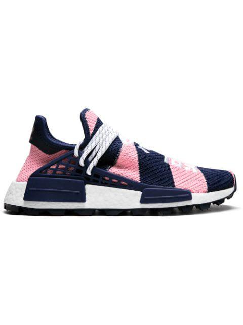 x Pharrell Williams NMD Hu "BBC - Heart And Mind - Pink/Blue" sneakers by ADIDAS