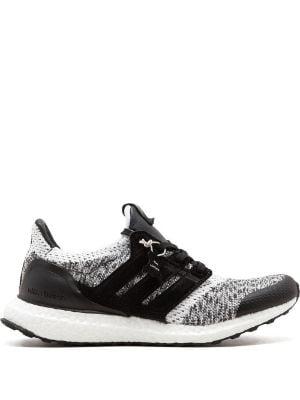 x SNS x Social Status Ultraboost SE "White/Black" sneakers by ADIDAS