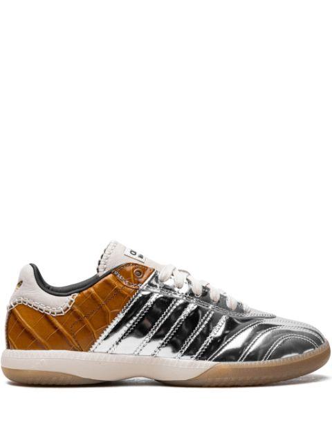 x Wales Bonner Samba Millenium "Silver Metallic/Easy Yellow" sneakers by ADIDAS x Wales Bonner Samba Millenium "Silver Metallic/Easy Yellow" sneakers by ADIDAS