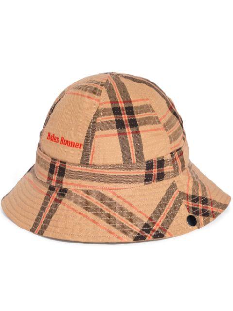 x Wales Bonner check-pattern bucket hat by ADIDAS