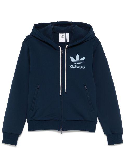 x Wales Bonner logo-flocked hoodie by ADIDAS
