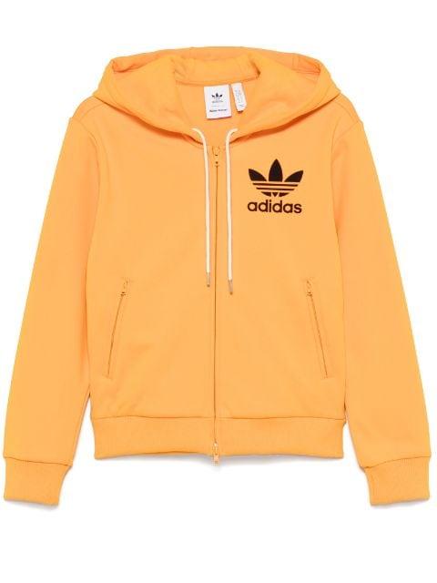 x Wales Bonner logo-flocked hoodie by ADIDAS