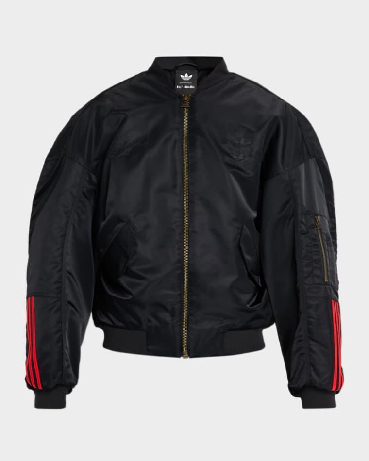x Willy Chavarria Men's Satin Twill Bomber Jacket by ADIDAS