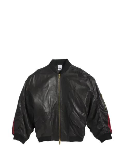 x Willy Chavarria leather bomber jacket by ADIDAS
