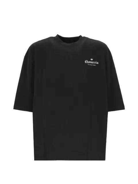 x Willy Chavarria logo-print rose-graphic T-shirt by ADIDAS