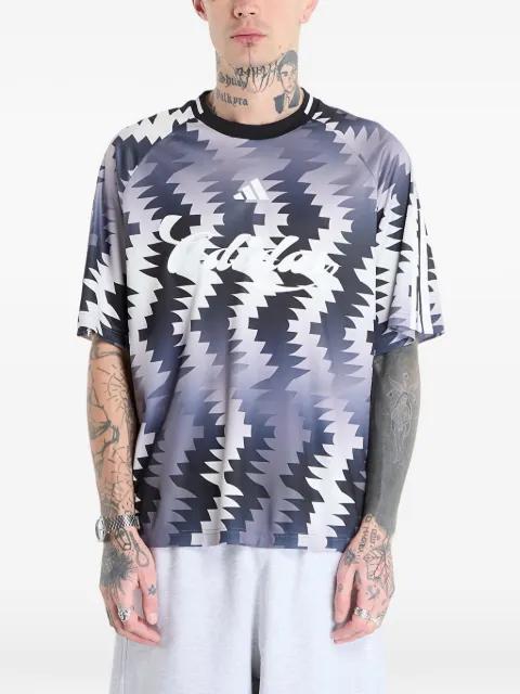 zig-zag printed t-shirt by ADIDAS