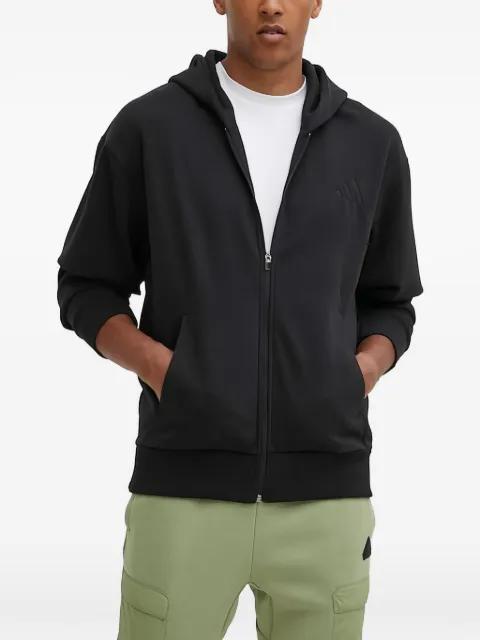 zip hoodied sweatshirt by ADIDAS