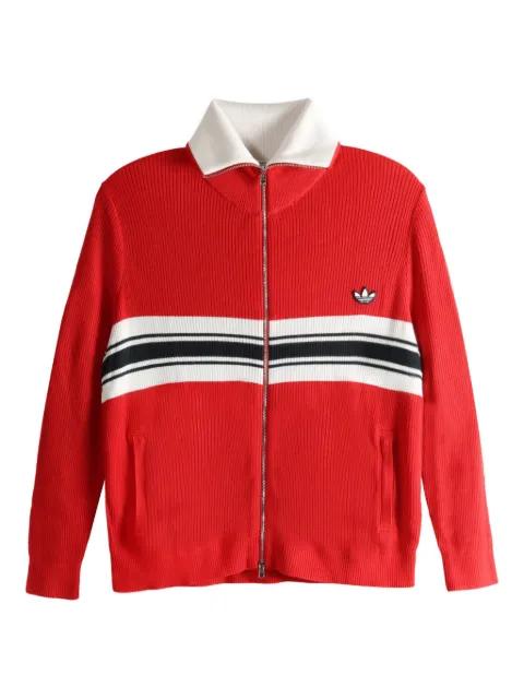 zip striped sweat by ADIDAS