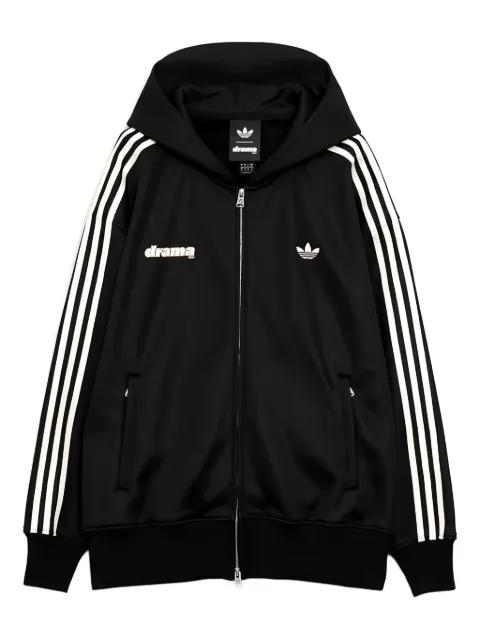 zip up striped hood by ADIDAS