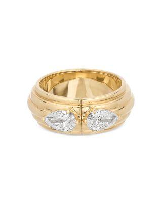 14K Yellow Gold Lab Grown Diamond Hidden Message Band Ring by ADINA REYTER
