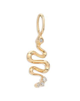 14K Yellow Gold Year of the Snake Diamond Mini Bead Charm by ADINA REYTER