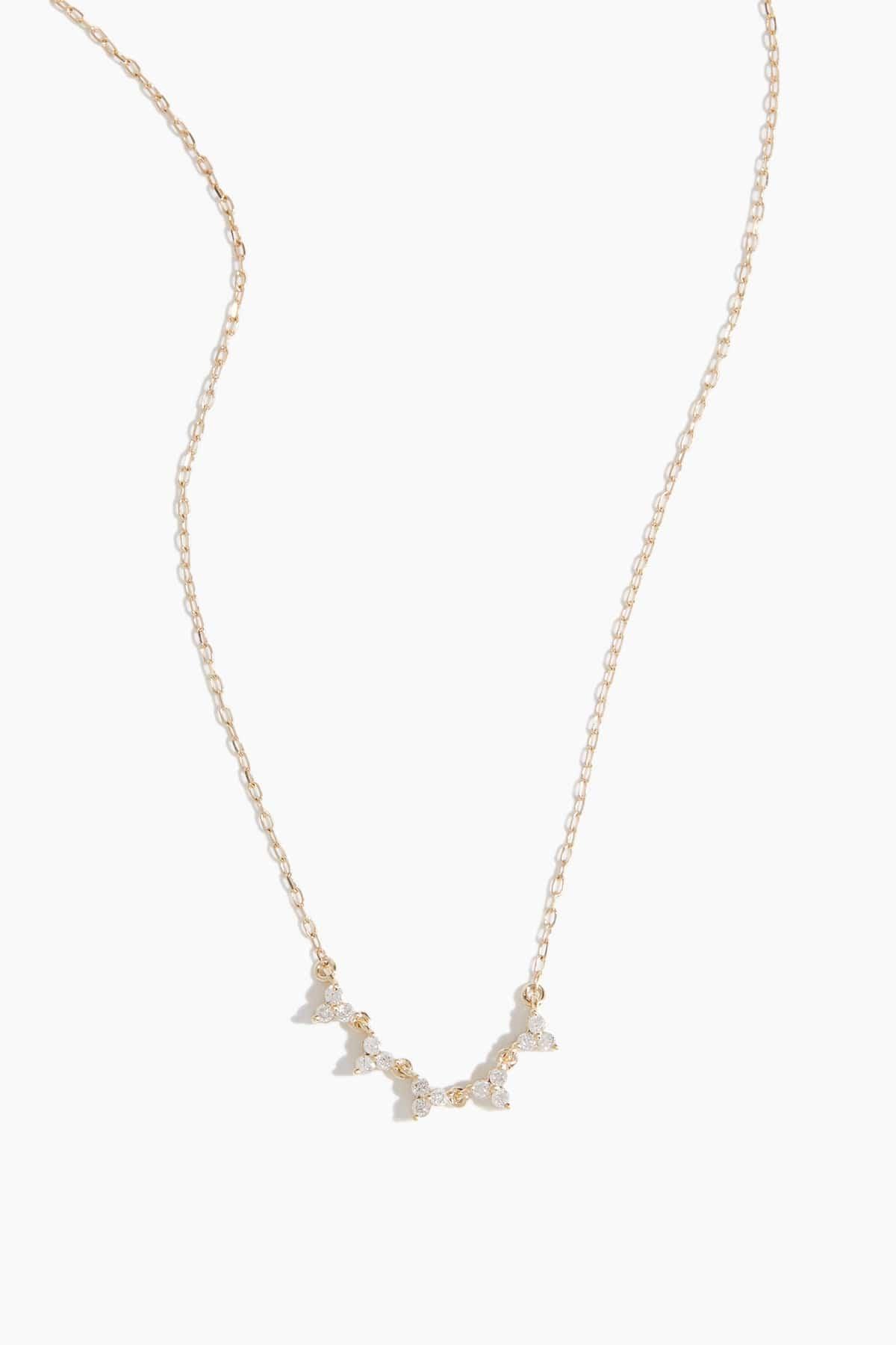 Diamond Cluster Chain Necklace in 14K Yellow Gold by ADINA REYTER