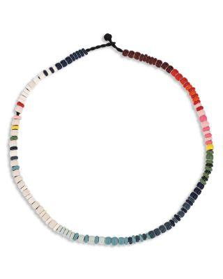 Sterling Silver Enamel Bead Party Carnival Collar Necklace by ADINA REYTER