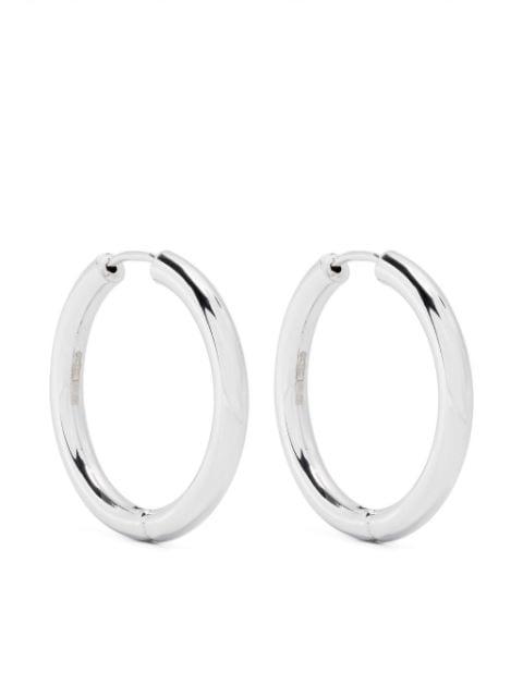 Tube huggy hoop earrings by ADINA REYTER