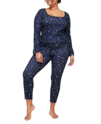 Audra Women's Plus-Size Pajama Long Sleeve Top & Legging Set by ADORE ME