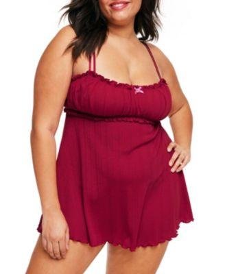 Ophelia Women's Plus-Size Baby doll & Hipster Set by ADORE ME
