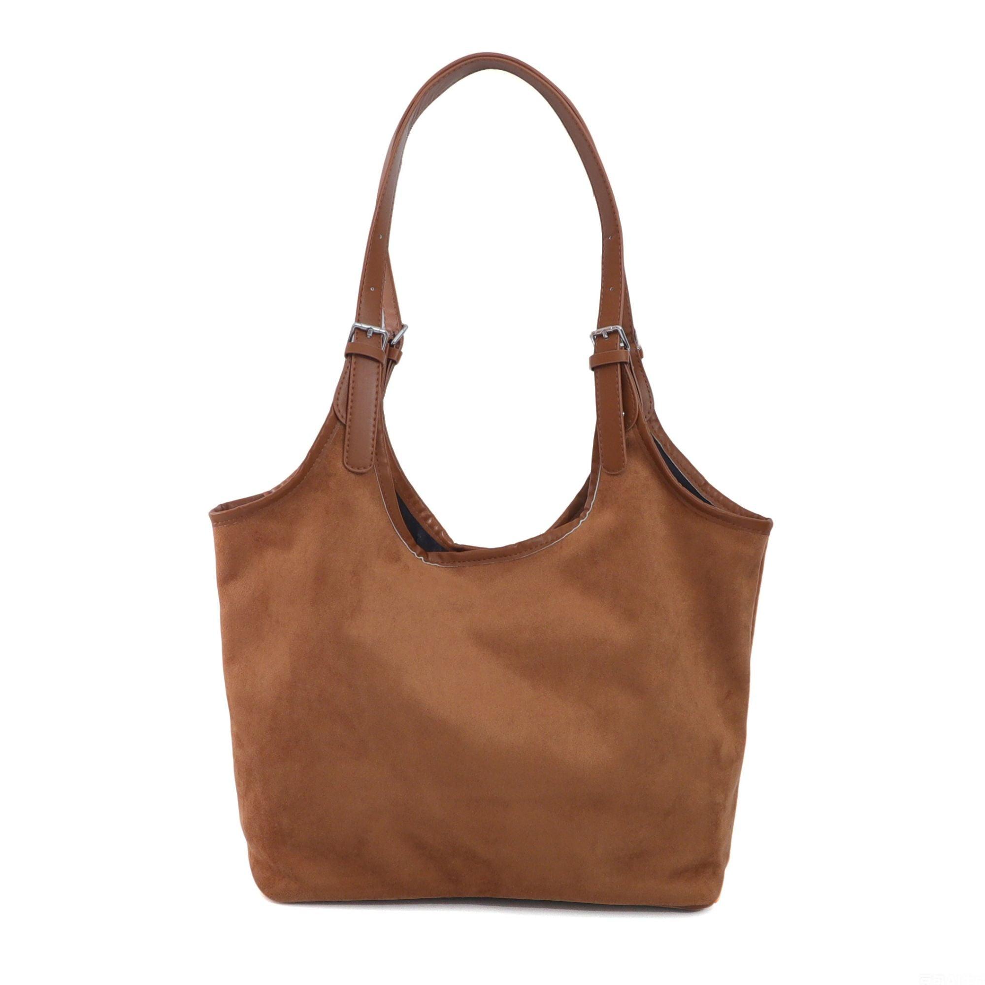 Rust Brown Shoulder Bag by ADORNIA