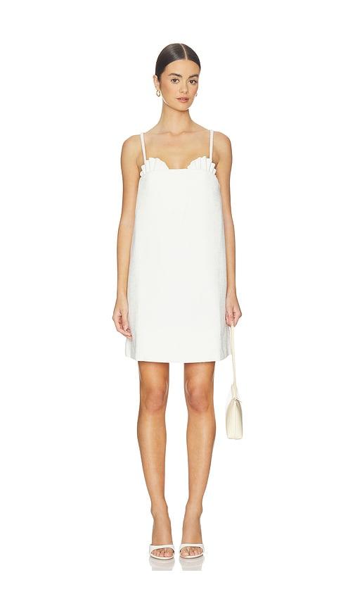ADRIANA DEGREAS La Mer Coquillage Mini Dress in Ivory by ADRIANA DEGREAS