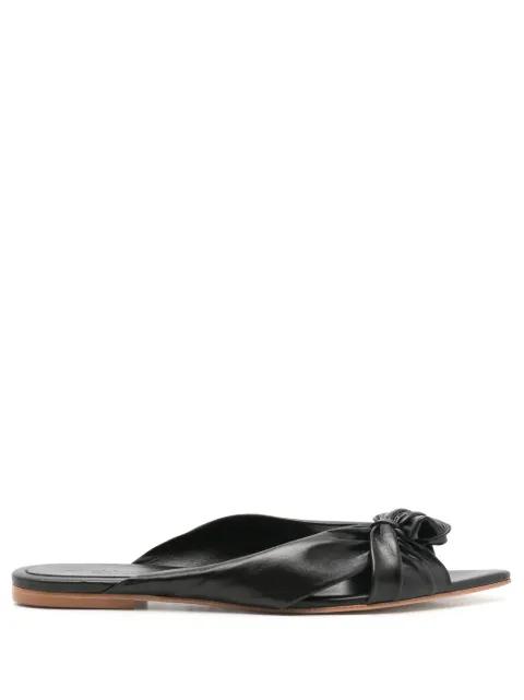 knot-detailing pointed-toe sandals by ADRIANA DEGREAS