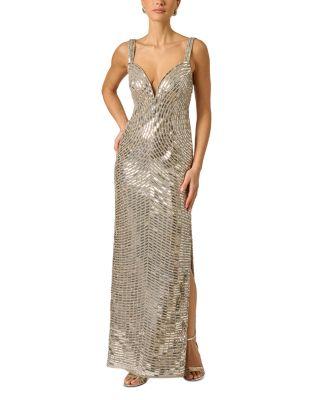 Beaded Evening Gown by ADRIANNA BY ADRIANNA PAPELL