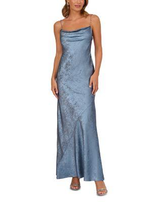 Foiled Chiffon Dress by ADRIANNA BY ADRIANNA PAPELL