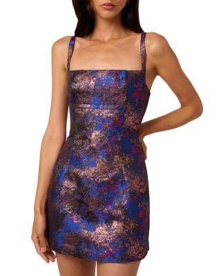 Metallic Jacquard Mini Dress by ADRIANNA BY ADRIANNA PAPELL